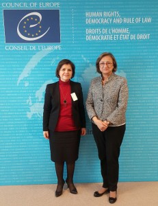 Minister Çolak meets with Deputy Secretary General of the European Council Gabriela Battaini-Dragoni.